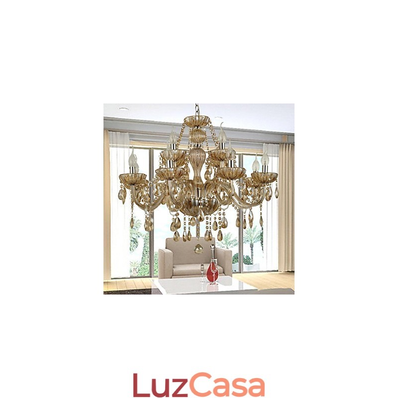 Lustre de cristal moderno e contemporâneo