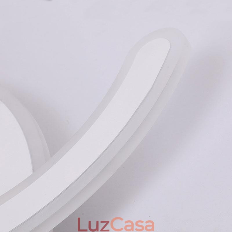 Luminária de teto acrílica moderna e simples com letra C embutida