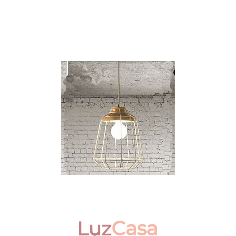 Iluminação de lustre de metal C Simples