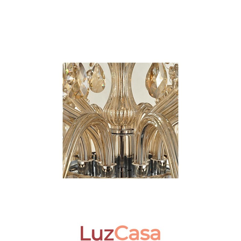 Lustre de cristal moderno e contemporâneo
