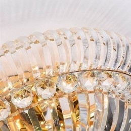 Iluminação redonda de cristal embutida simples e moderna