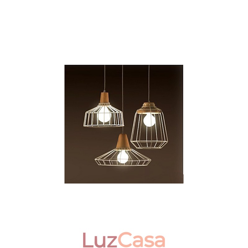 Iluminação de lustre de metal C Simples