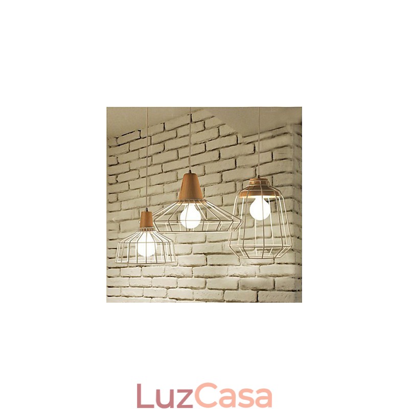 Iluminação de lustre de metal C Simples