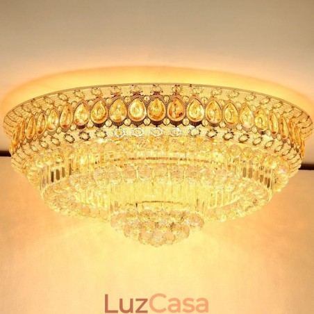 Luminária de teto simples moderna de cristal embutida Iluminação redonda criativa Luminária de teto simples moderna de cristal embutida Iluminação redonda criativa