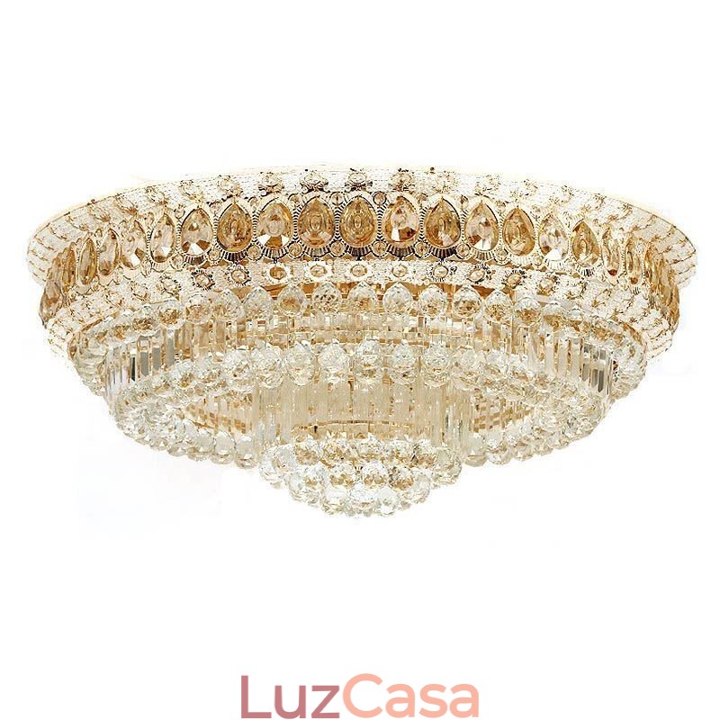 Luminária de teto simples moderna de cristal embutida Iluminação redonda criativa