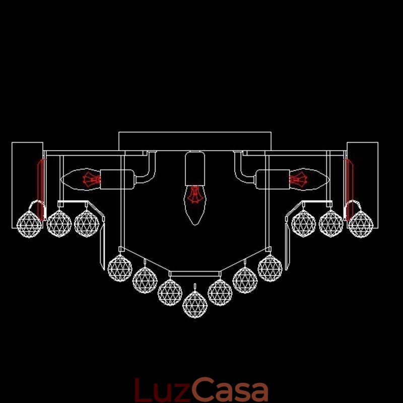 Luminária de teto de cristal embutida europeia