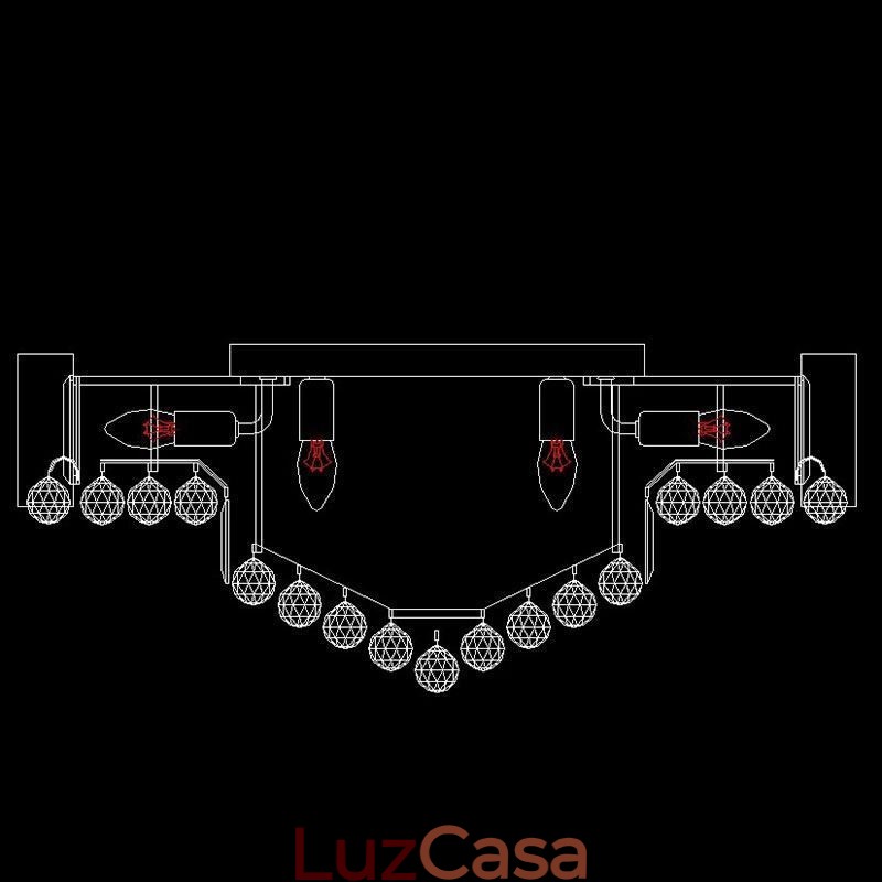 Luminária de teto de cristal embutida europeia