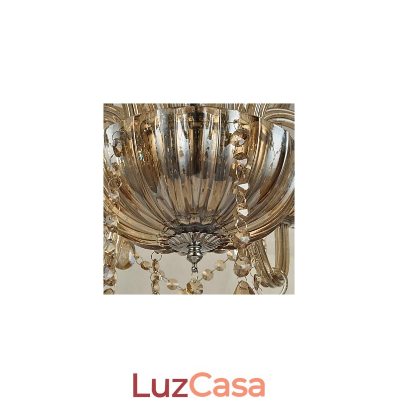 Lustre de cristal moderno e contemporâneo