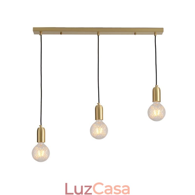 Nordic Brass 3 Pendant Cluster Light Island Luminária criativa minimalista