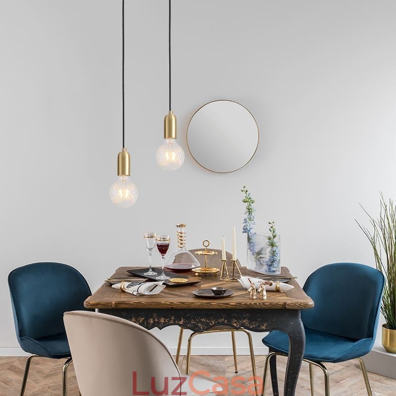 Nordic Brass 3 Pendant Cluster Light Island Luminária criativa minimalista