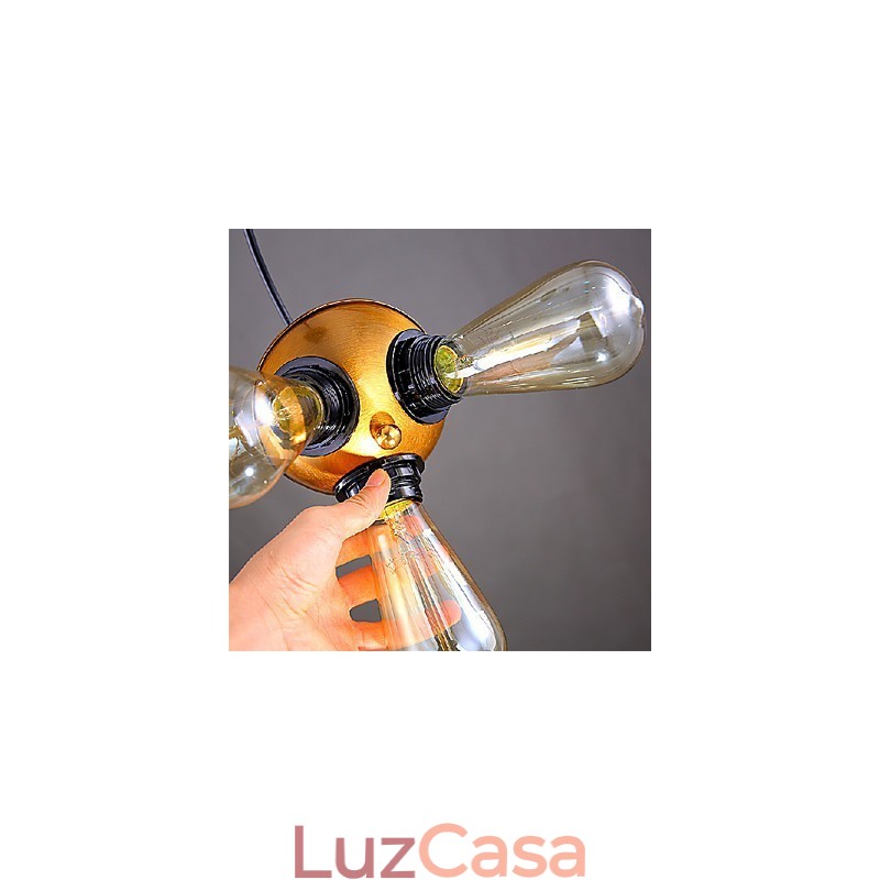 Lustre Mini Estilo Moderno Contemporâneo Metal