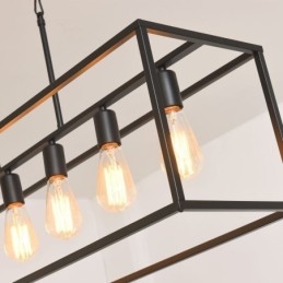 Luminária pendente de fazenda, ilha, luzes suspensas, 6 luzes