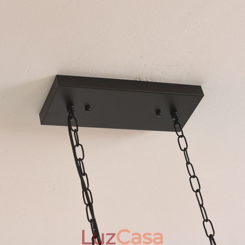 Luminária pendente de fazenda, ilha, luzes suspensas, 6 luzes
