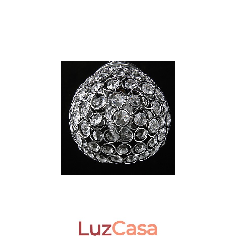 Lustre de Cristal Moderno Contemporâneo Metal