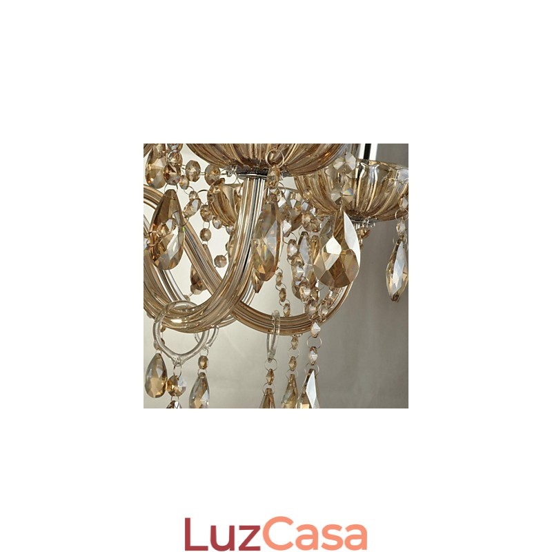 Lustre de cristal moderno e contemporâneo