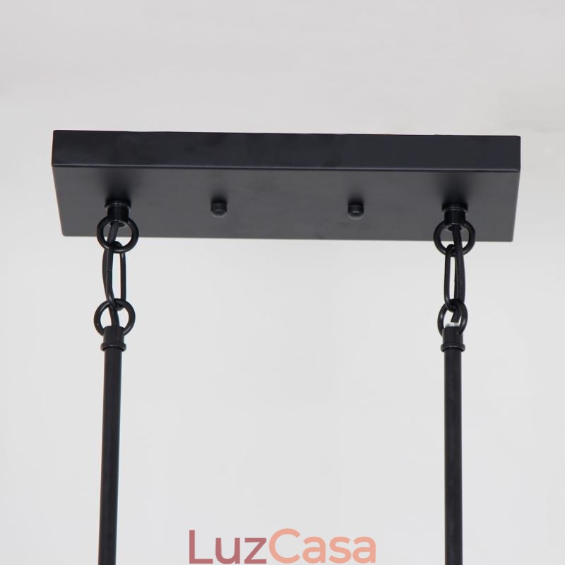 Luminária pendente de metal industrial, luminária de teto trapezoidal suspensa