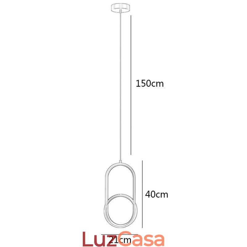 Luminária pendente moderna e criativa