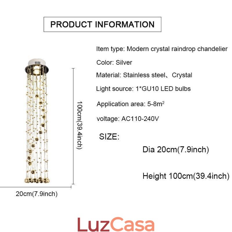 Lustre grande de luxo moderno de cristal embutido luminárias de teto