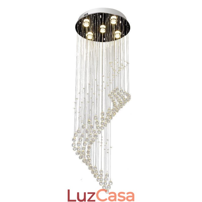 Elegante lustre de cristal Raindrop luzes de teto Foyer