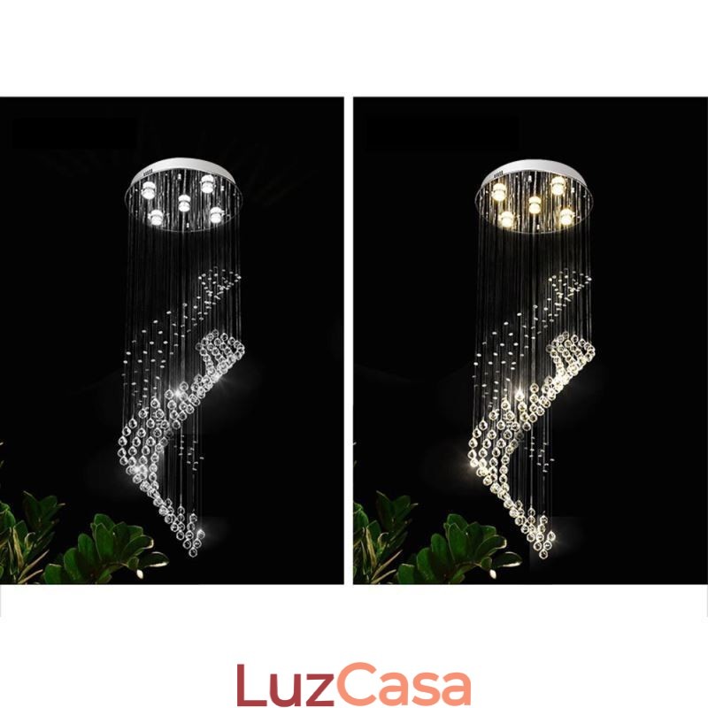 Elegante lustre de cristal Raindrop luzes de teto Foyer