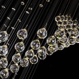 Elegante lustre de cristal Raindrop luzes de teto Foyer