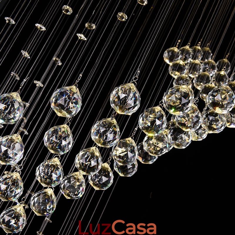Elegante lustre de cristal Raindrop luzes de teto Foyer