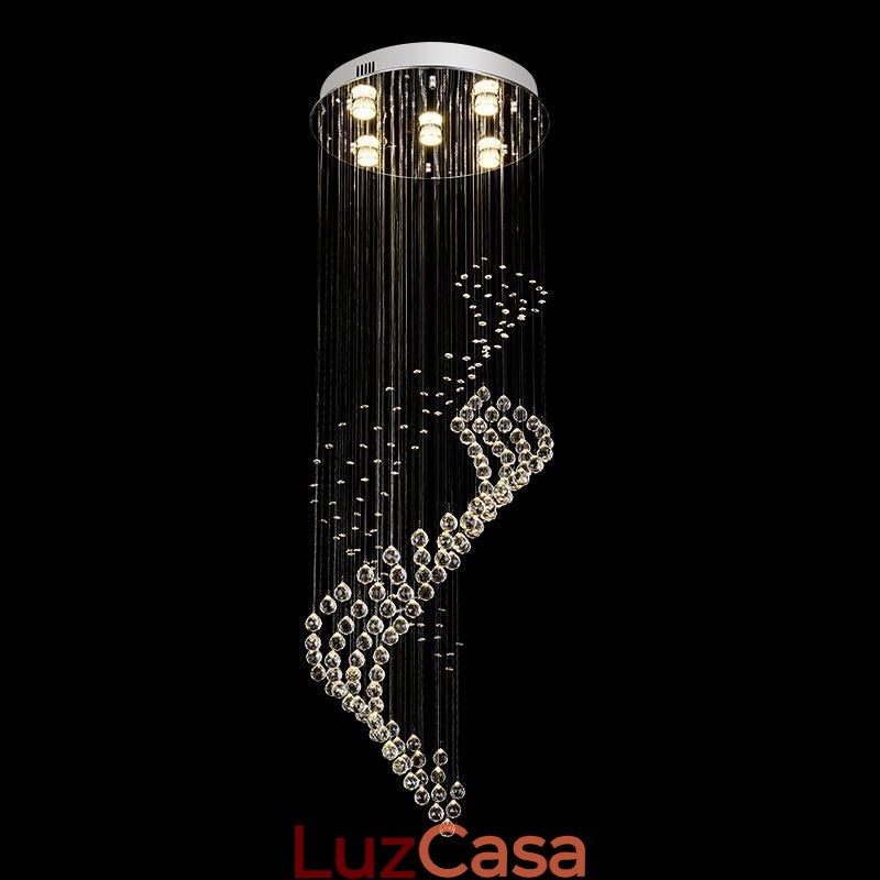 Elegante lustre de cristal Raindrop luzes de teto Foyer