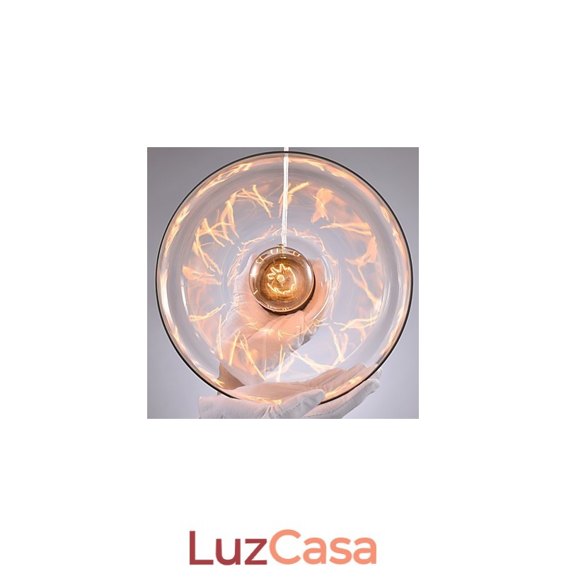 Lustre de metal estilo mini contemporâneo moderno