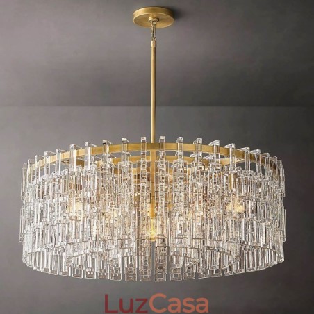 Luminária de teto americana de luxo em cristal, 60 cm Luminária de teto americana de luxo em cristal, 60 cm