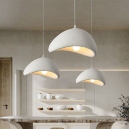 Luminária de teto simples com luz de suspensão de resina