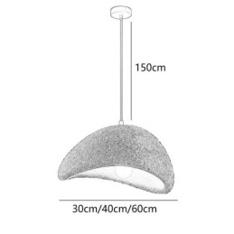 Luminária de teto simples com luz de suspensão de resina