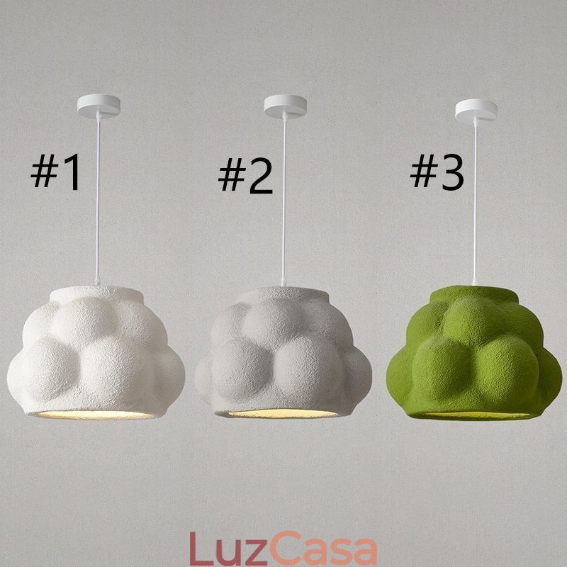 Luminária pendente de resina moderna Luminária suspensa