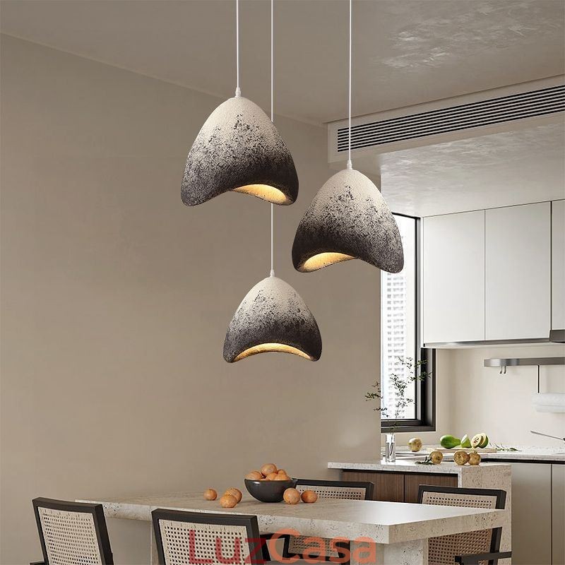 Decoração de teto de resina, luz suspensa