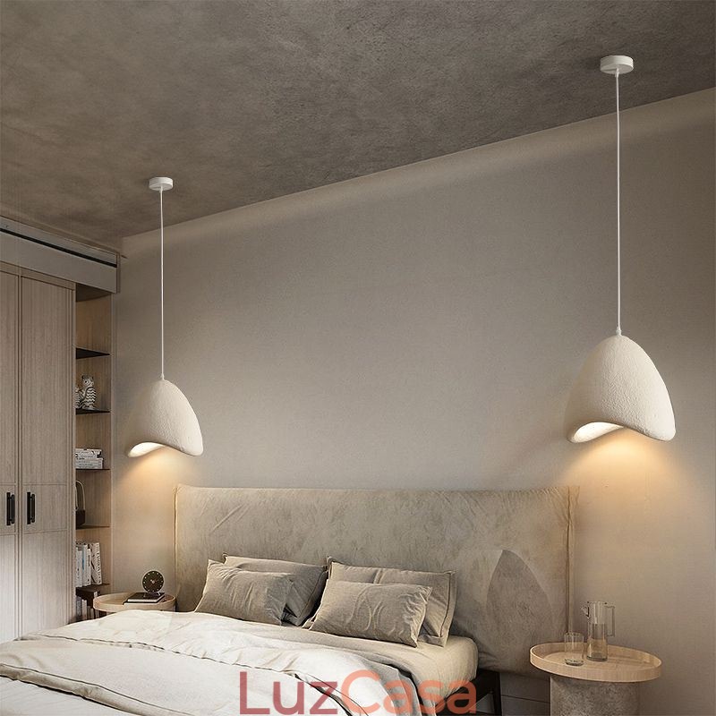 Decoração de teto de resina, luz suspensa