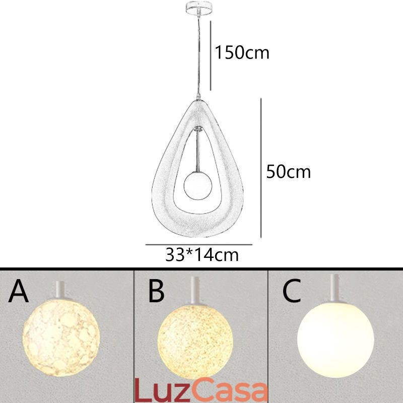 Luminária de teto de resina Luminária suspensa