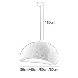 Luminária pendente de resina Luminária pendente minimalista
