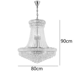 Luminária pendente de cristal moderna, luminária decorativa duplex para teto