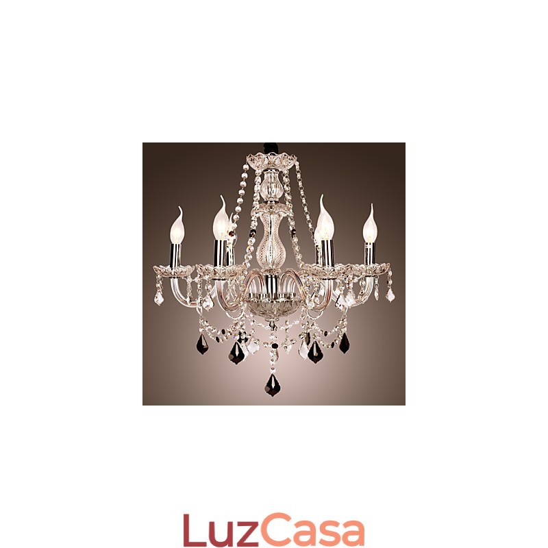 Lustre de Cristal Rústico Lodge Outros Vidros