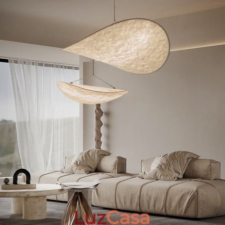 Luminária de Teto Decoração de Seda Luminária Pendente Branco Quente Luminária de Teto Decoração de Seda Luminária Pendente Branco Quente