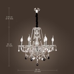 Lustre de Cristal Rústico Lodge Outros Vidros