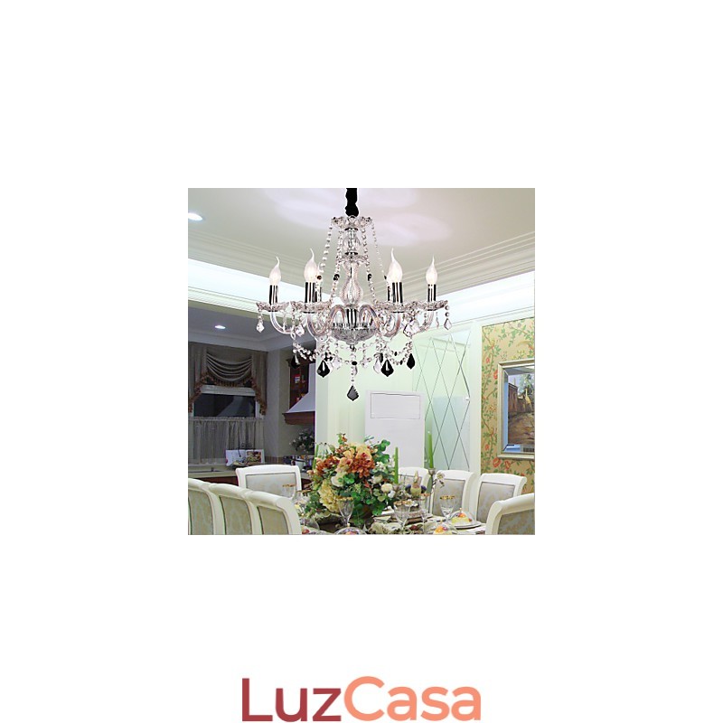 Lustre de Cristal Rústico Lodge Outros Vidros