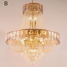 Luminária pendente de cristal Luminária de teto decorativa de luxo