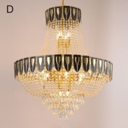 Luminária pendente de cristal Luminária de teto decorativa de luxo