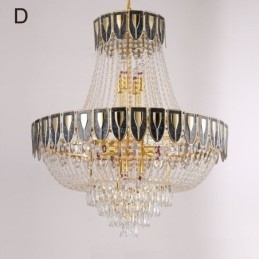 Luminária pendente de cristal Luminária de teto decorativa de luxo