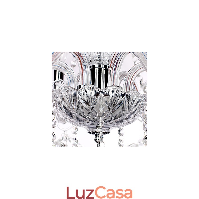 Lustre de Cristal Rústico Lodge Outros Vidros