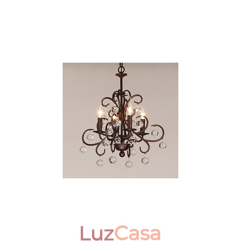 Lustre de metal com pintura clássica tradicional