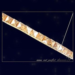 Luminárias pendentes de cristal Luminárias modernas Âmbar K9 Cristal Redondo Anel Único 30CM