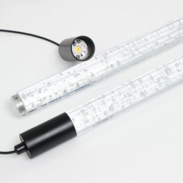Luminária pendente de cristal preto, coluna, conjunto de luminárias de teto