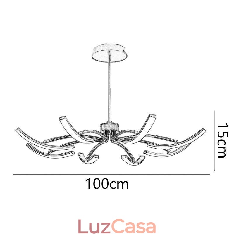 Luz pendente minimalista transformável luz de teto