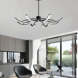 Luz pendente minimalista transformável luz de teto